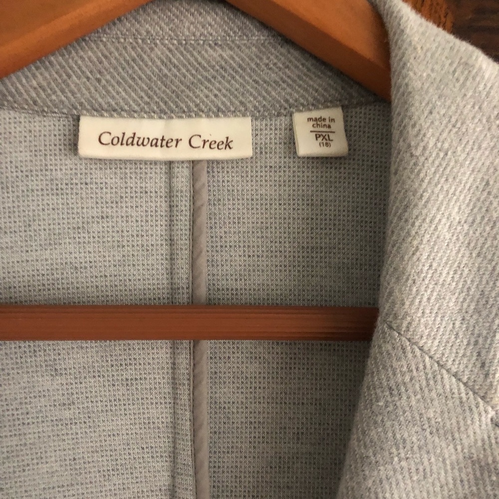 Grey Two Button Blazer - Picture 4 of 5